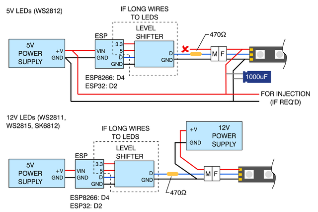 wled wire connection