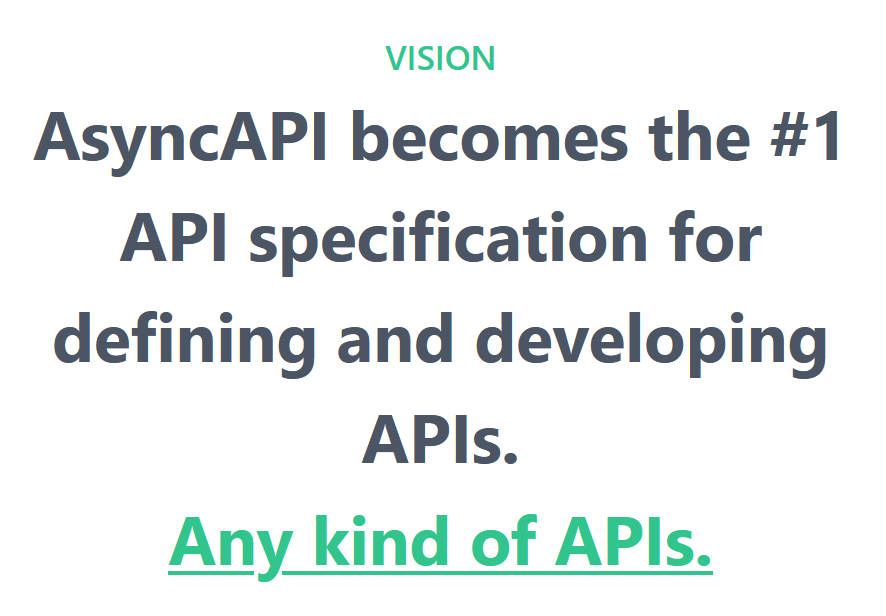 asyncapi description - AsyncAPI becomes the #1 API specification for defining and developing APIs. Any kind of APIs.