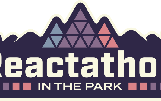 Reactathon in the park logo